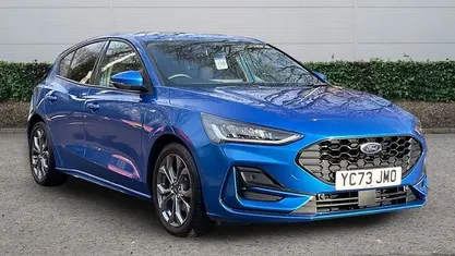Blue Used 2023 Ford Focus ST-Line Hatchback | £16,469 (Fair price)