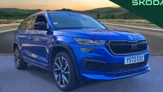 Race blue metallic Used 2022 Skoda Kodiaq SportLine SUV | £29,794 (Fair price)