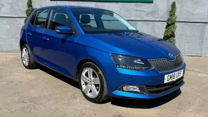 Used Skoda Fabia SE L 95 HP (69 kW) 2018 Blue Hatchback