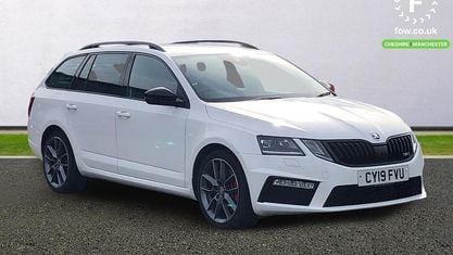 Begagnad Skoda Octavia vRS 245 HK (180 kW) 2019 Vit Kombi