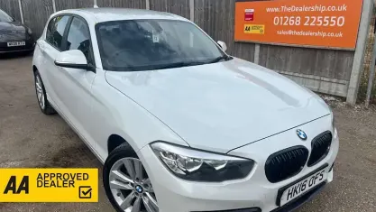 Used BMW 118 Sport Line 136 HP (100 kW) 2015 White Hatchback