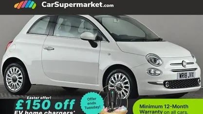 Used Fiat 500 Lounge 69 HP (50 kW) 2018 White Hatchback