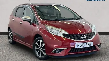 Begagnad Nissan Note N-TEC 80 HK (58 kW) 2015 Röd Halvkombi