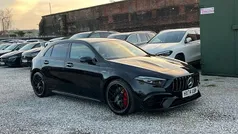 Cosmos black metallic Used 2025 Mercedes A45 AMG Hatchback | £51,578 (Fair price)