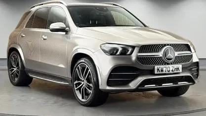 Used Mercedes GLE350 AMG line 272 HP (200 kW) 2021 Mojave silver SUV