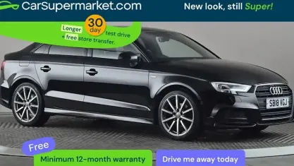 Używany Audi A3 Black Edition 150 KM (110 kW) 2018 Czarny Sedan/Limuzyna