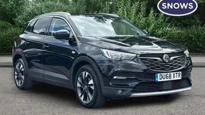 Used Vauxhall Grandland X Sport 131 HP (96 kW) 2018 Black SUV