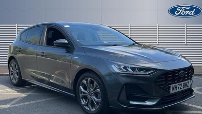 Begagnad Ford Focus ST-Line 125 HK (91 kW) 2023 Grå Halvkombi