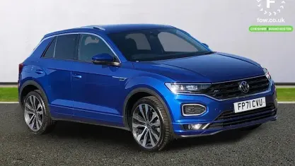 Usado VW T-Roc R-line 150 HP (110 kW) 2021 Azul SUV