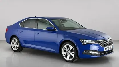 Used Skoda Superb SE L 150 HP (110 kW) 2023 Blue Hatchback