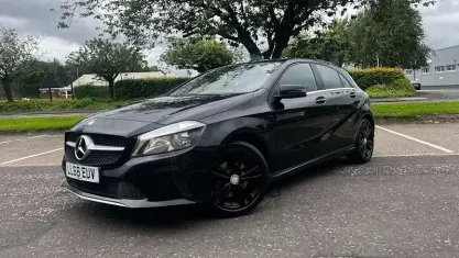Used Mercedes A160 102 HP (75 kW) 2016 Black Hatchback