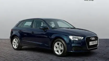 Used Audi A3 Sportback 150 HP (110 kW) 2019 Blue Hatchback