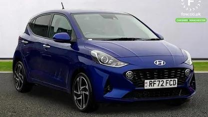 Blue Used 2022 Hyundai i10 Premium Hatchback | £12,299 (Fair price)