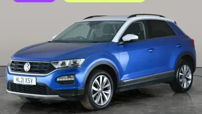 Used VW T-Roc Design 110 HP (80 kW) 2021 Blue SUV