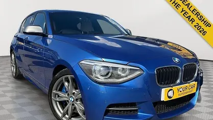 Begagnad BMW M135 M Performance 320 HK (235 kW) 2014 Blå Halvkombi