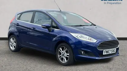 Used Ford Fiesta Zetec 82 HP (60 kW) 2017 Blue Hatchback