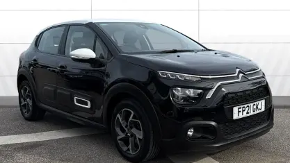 Used Citroën C3 PureTech 83 HP (61 kW) 2021 Black Hatchback
