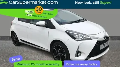 Second-hand Toyota Yaris Design 111 CP (81 kW) 2018 Alb Hatchback
