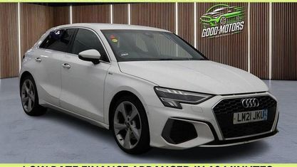 Begagnad Audi A3 Sportback S-Line 116 HK (85 kW) 2021 Vit Halvkombi