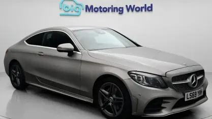 Used Mercedes C200 AMG line 198 HP (145 kW) 2020 Silver Coupe