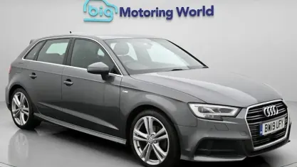 Used Audi A3 Sportback S-Line 150 HP (110 kW) 2019 Grey Hatchback