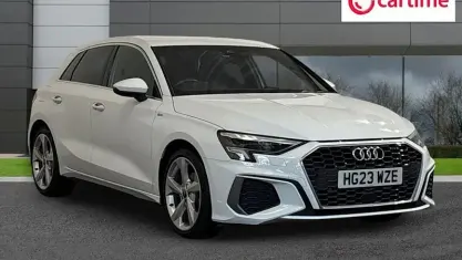 Used Audi A3 Sportback S-Line 150 HP (110 kW) 2023 White Hatchback
