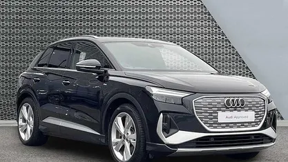 Black Used 2023 Audi Q4 e-tron S-Line SUV | £28,320 (Fair price)