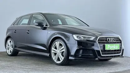 Used Audi A3 Sportback S-Line 150 HP (110 kW) 2016 Black Hatchback