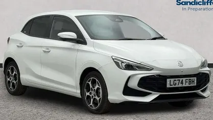 Solid arctic white Used 2024 MG MG3 Trophy Hatchback | £14,879 (Fair price)