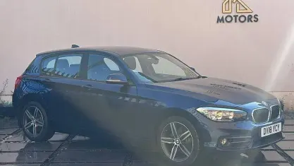 Used BMW 118 Sport Line 136 HP (100 kW) 2017 Blue Hatchback