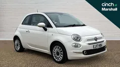 White Used 2017 Fiat 500 Lounge Hatchback | £5,218 (Fair price)