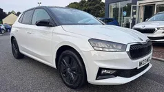 Moon white metallic body / black magic pearl effect roof Used 2023 Skoda Fabia Colour Edition Hatchback | £14,995 (Fair price)