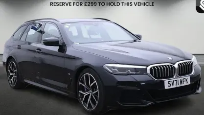 Used BMW 530 M Sport 286 HP (210 kW) 2021 Black Estate
