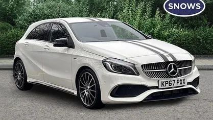 Used Mercedes A160 102 HP (75 kW) 2017 White Hatchback