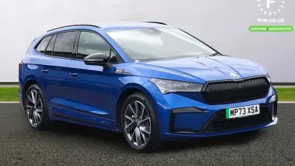 Used Skoda Enyaq iV SportlinePlus 210 kW (286 HP) 2024 Blue SUV