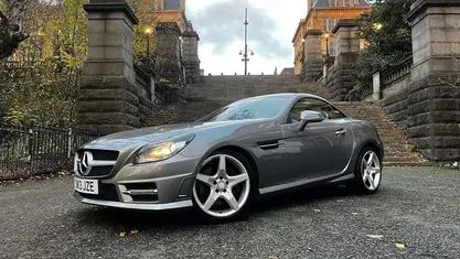 Silver Used 2013 Mercedes SLK200 AMG Cabriolet | £7,980 (Fair price)