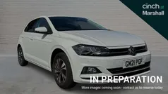 Pure white Used 2021 VW Polo Match Hatchback | £14,631 (Fair price)