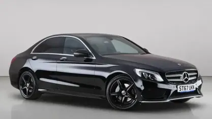 Used Mercedes C200 AMG line 184 HP (135 kW) 2018 Black Sedan