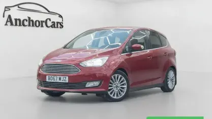 Used Ford C-MAX Titanium 125 HP (91 kW) 2018 Red MPV