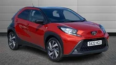 Chilli red with black Used 2022 Toyota Aygo Hatchback | £14,490 (Fair price)