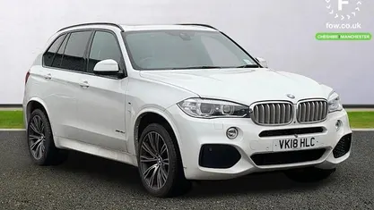 White Used 2018 BMW X5 M Sport SUV | £26,999 (Fair price)