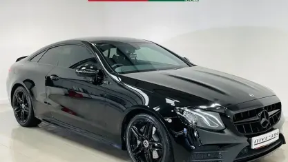 Used Mercedes E220 AMG line 194 HP (142 kW) 2018 Black Coupe