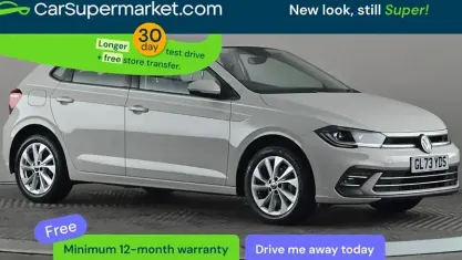 Begagnad VW Polo Style 95 HK (69 kW) 2023 Grå Halvkombi