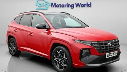 Begagnad Hyundai Tucson N Line 265 HK (194 kW) 2023 Röd SUV