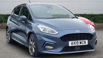 Used Ford Fiesta ST-Line 125 HP (91 kW) 2019 Blue Hatchback