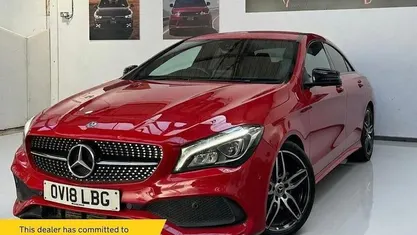 Used Mercedes CLA220 AMG line 177 HP (130 kW) 2017 Red Sedan