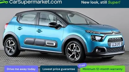 Used Citroën C3 PureTech 83 HP (61 kW) 2021 Blue Hatchback