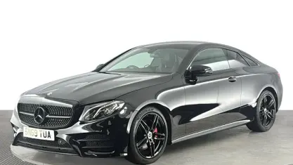 Used Mercedes E220 AMG line 194 HP (142 kW) 2019 Black Coupe