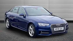 Blue Used 2018 Audi A4 S-Line Sedan | £17,695 (Fair price)