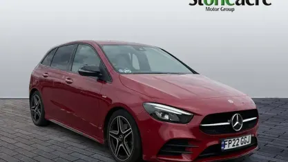 Used Mercedes B200 AMG line 163 HP (119 kW) 2022 Red Hatchback